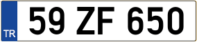 Trailer License Plate